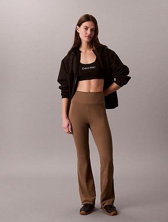 Calvin Klein Quick-Dry High-Rise Flared Gym Leggings