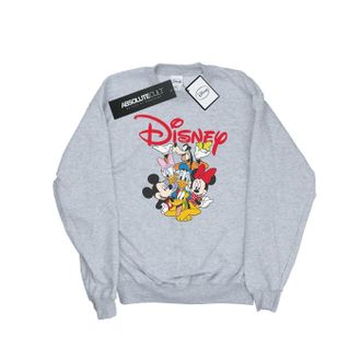 Disney Heren Mickey Mouse Crew Sweatshirt (Sportgrijs)