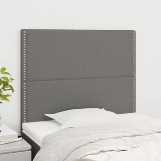 vidaXL Cabecero De Tela Gris Oscuro 90x5x118/128 Cm Vidaxl