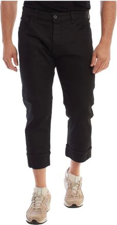 Emporio Armani Heren, Jeans, Zwart, Maat: W32 Katoen