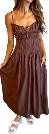 Cotton Candy Lets Have Sorbet Maxi Dress In Brown