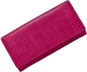 Loewe Pre-owned Canvas wallets - Dames - Vintage Accessoires - Roze - ONE Size - Leer - Vintage
