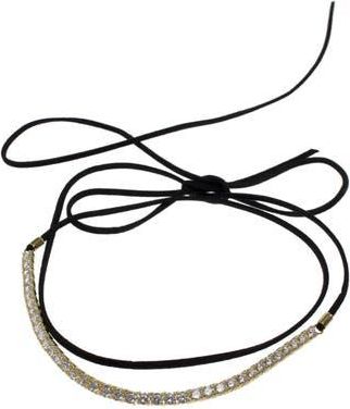 Kenneth Jay Lane Cubic Zirconia Tennis Wrap Choker Necklace in Clear/gold at Nordstrom Rack