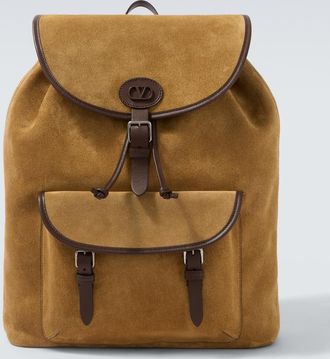Valentino Garavani VLogo suede backpack