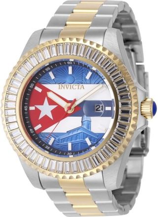Invicta Pro Diver Cuba Edition Quartz Crystal Mens Watch 49619