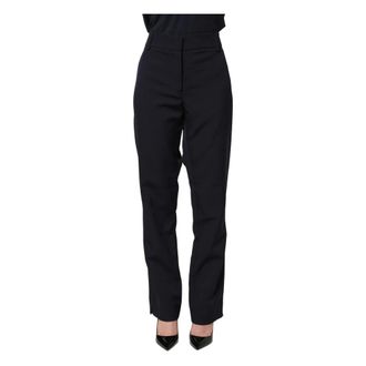 Blugirl Straight Trousers, female, Blue, Size: L High Waist Straight Trousers
