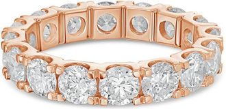 Diana M. Jewels 14kt rose gold 2.00 cts round lab grown diamond eternity band in U-prong setting