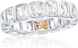 Suzy Levian Suzy Levian Silver Cz Eternity Ring