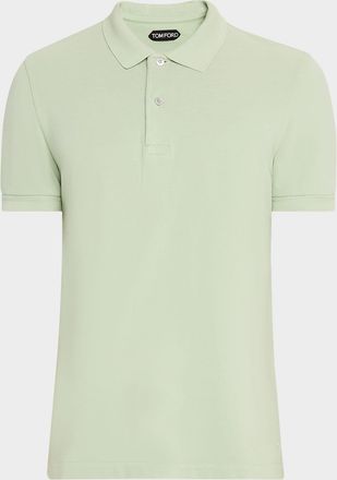 Tom Ford Mens Cotton Pique Polo Shirt