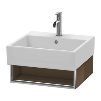 Duravit Mueble De Pared Duravit Vero Air 48,4 X 43,1 Cm, 1 Compartimento Abierto, Para Vero Air 235050, Color (frente/cuerpo): Marr&oacute;n Oliva Laca Alto Brillo -