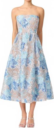 Elliatt Leonie Cocktail Midi Dress In Blue