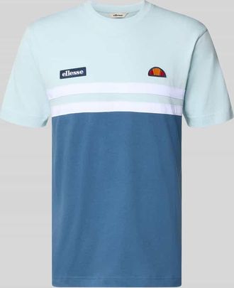 Ellesse T-Shirt mit Label-Stitchings Modell VENIRE in Sky, Gr&ouml;&szlig;e XXL