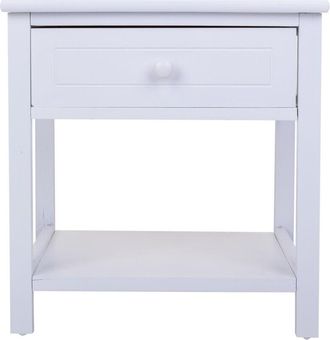 Wanderlust Deco Wanderlust Deco - Mesita De Madera Blanca 40x29x42