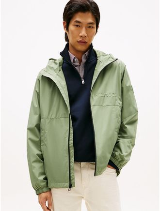 Tommy Hilfiger Mens Performance Portland Hooded Jacket - Green - XL