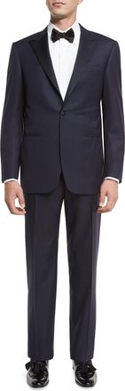 Canali Super 150s Wool Tuxedo Suit, Navy