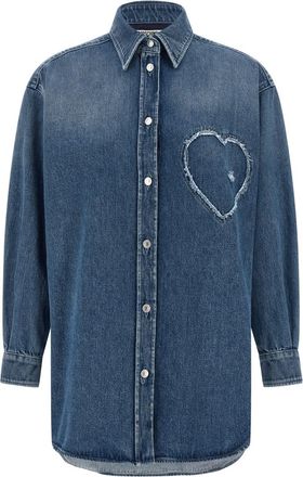 Moschino Blue Comfort Logo Shirt