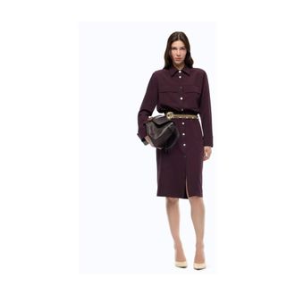 Pinko Pinko, Dames, Jurken, Paars, Maat: S Viscose