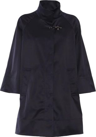 Fay Parkas, male, Blue, Size: M Cappa Manica Raglan e Finta Inglese