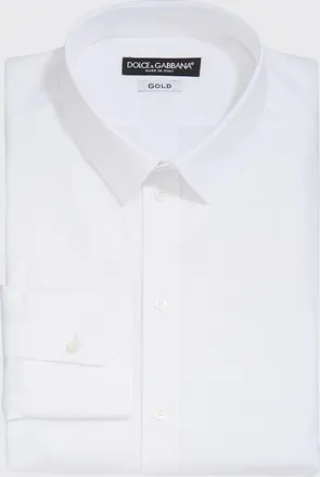 Dolce & Gabbana Mens Solid Dress Shirt