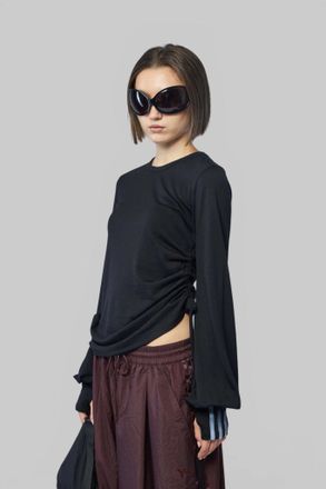 Yohji Yamamoto Cnch Drape LS Tee