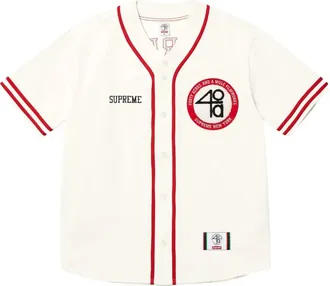 SUPREME x 40 Acres Top in twill SS25 - Natural - Bianco