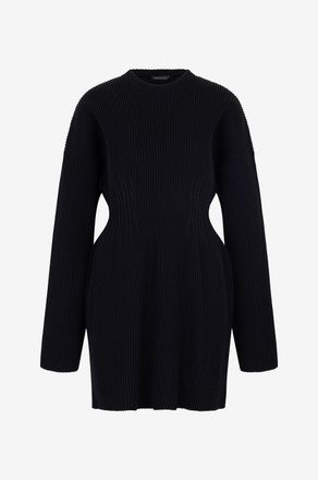 Balenciaga Mini-Rippstrickkleid Hourglass