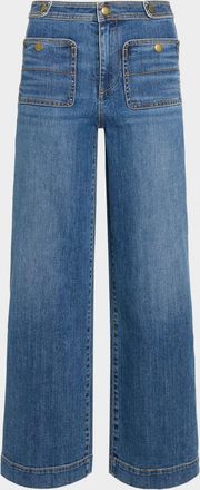 Ramy Brook Gemma Mid-Rise Cropped Jeans