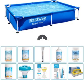 Bestway Piscina Bestway Steel Pro Rectangular - 221x150x43 Cm - 7-piezas S43348