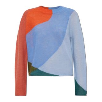 Paul Smith Round-neck Knitwear, female, Multicolor, Size: XS Crew neck sweater