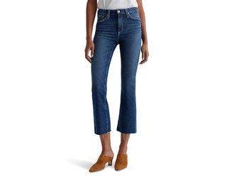 AG - Adriano Goldschmied Farrah Mid Rise Crop Boot Jeans in 11 Years Memory Womens Jeans 11 Years Memory : 32 27, Cotton/Denim/Elastane