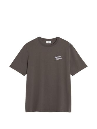 Maison Kitsun&eacute; handschrift katoenen T-shirt