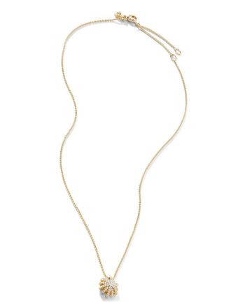 David Yurman Collana con pendente Starburst in oro giallo 18kt e diamante