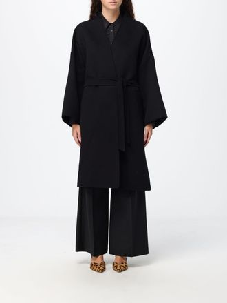 Fendi Cappotto lungo a vestaglia in lana vergine con cintura