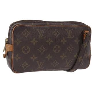 Louis Vuitton Pre-owned Pochette Marly Bandouliere - Dames - Pre-owned - Bruin - Maat: ONE Size Leer