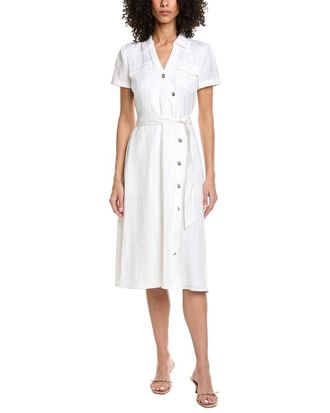 Karl Lagerfeld Karl Lagerfeld Midi Faux Surplice Dress