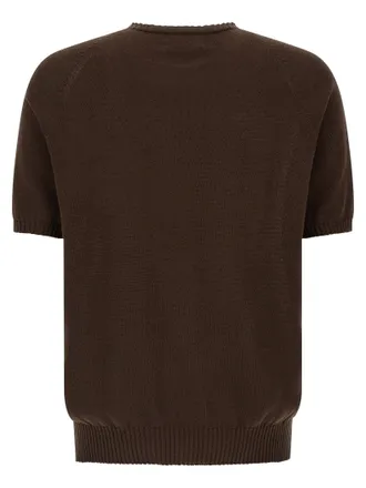 Maryya Cotton Crew-Neck Sweater - Brown