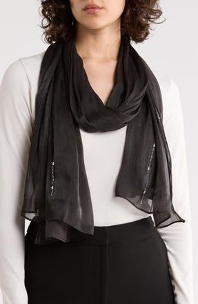 Steve Madden Embellished Oblong Scarf in Black at Nordstrom Rack