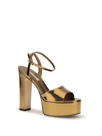 Casadei Patty Platform Heel - Gold