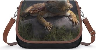 Generic Bearded Dragon Lizard Crossbody Bags for Women Shoulder Messenger Bag Purse Handbags