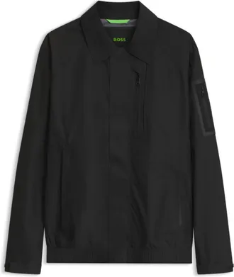 BOSS Water-repellent blouson jacket with welded front placket