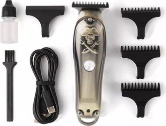 Trade Shop Trade Shop - Taglia Capelli Ricaricabile Rasoio Elettrico Regola Barba 3 Pettini Usb Q-tf52