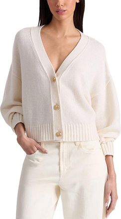 Alice & Olivia Alice + Olivia Atticus Cropped Boxy Cashmere-Blend Cardigan