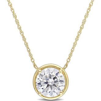 Delmar Lab Created Moissanite Pendant Necklace in White at Nordstrom Rack