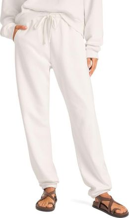 Vitamin A Dawn Classic Cotton Sweatpants in White at Nordstrom, Size Large