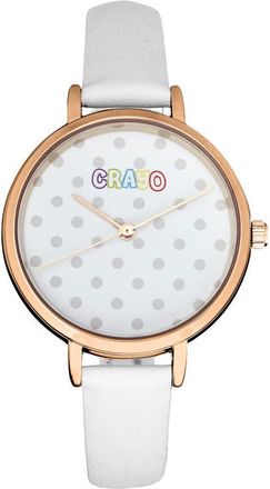 Crayo Dot Quartz White Dial Unisex Watch CRACR5905