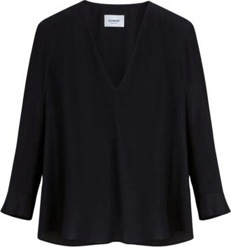Dondup Stijlvolle Shirt voor Mannen en Vrouwen - Dames - Blouses - Zwart - L - Overhemden