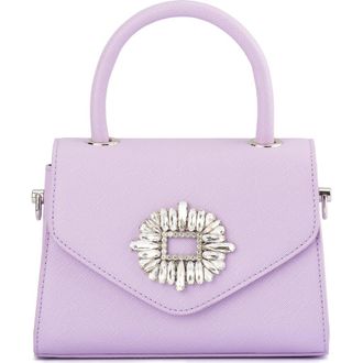 Olga Berg Alejandra Embellished Top Handle Bag in Lilac at Nordstrom Rack