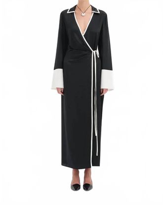 Sir. Yasmine Wrap Shirt Dress In Black