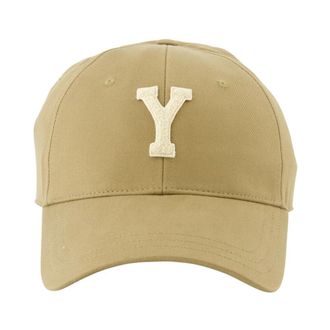 Saint Laurent Universiteit Y Beige Pet - Heren - Petten - Beige - 59 CM - Katoen - Accessoires