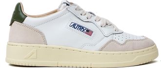 Autry White Bronze Medalist Low Suede Sneakers